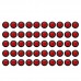 50PCS Red 3/4 Inch Round Clearance LED Front Rear Side Indicator Waterproof Car Signal Lamp for 12V/24V Car Truck RV Bus Van