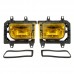 Pair of Left & Right Front Fog Light Transparent Plastic Lens Kit for BMW E30 3-Series 1985-1993