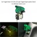 Car Toggle Switch 12V 20A LED Light Toggle Engine Ignition Switch On Off Button Green Cover