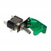 Car Toggle Switch 12V 20A LED Light Toggle Engine Ignition Switch On Off Button Green Cover