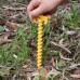 5pcs Camping Portable Yellow Stakes Nail Plastic Spiral Tent Peg For RV