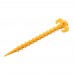 5pcs Camping Portable Yellow Stakes Nail Plastic Spiral Tent Peg For RV